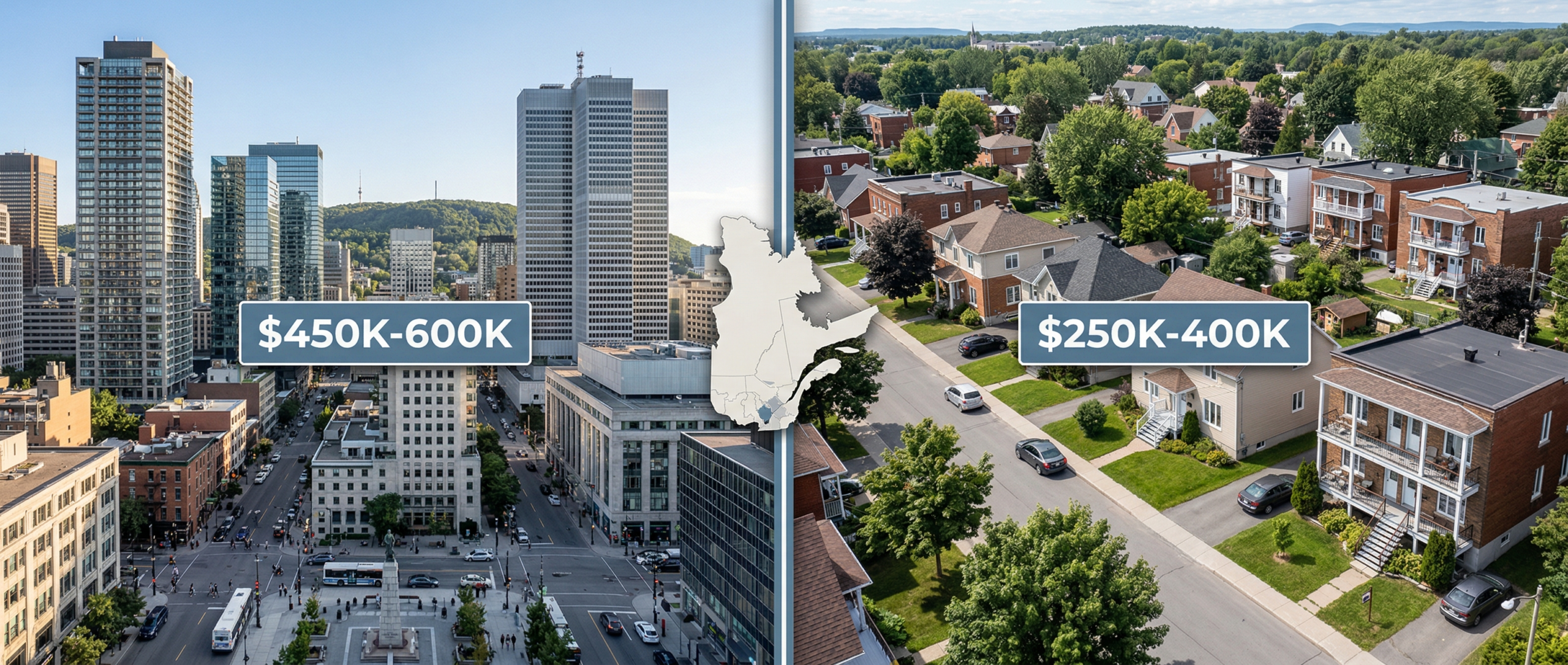 Montréal vs régions