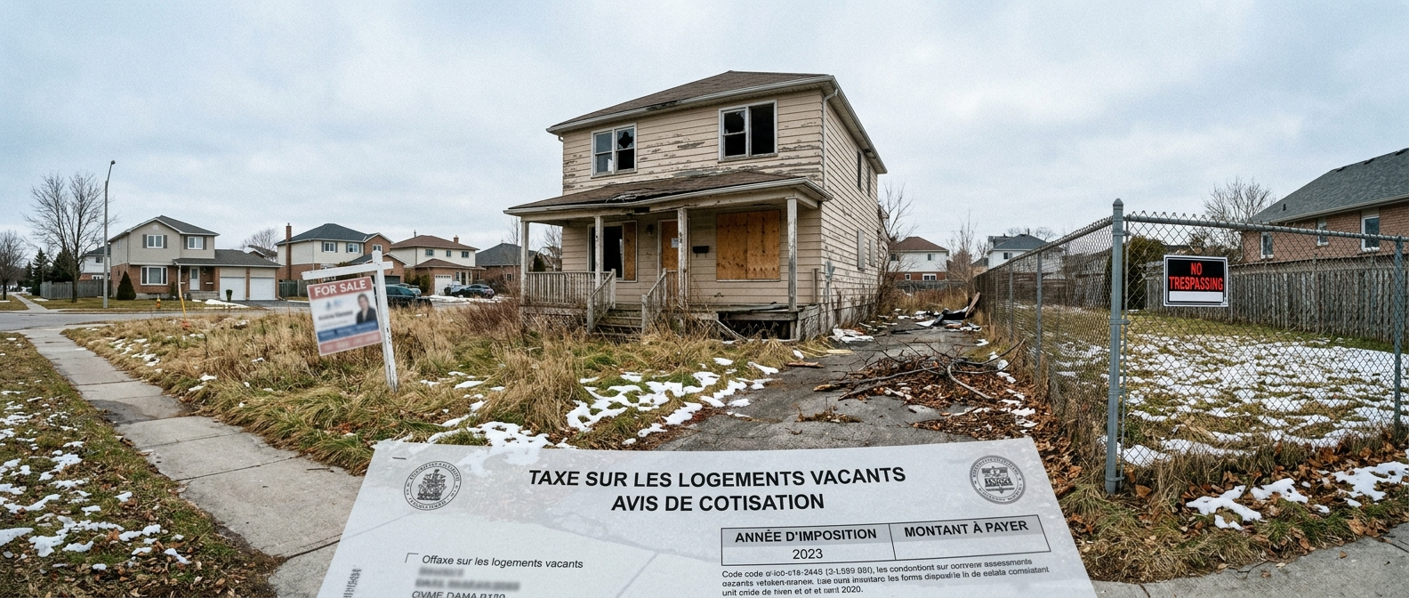 Taxation des propriétés abandonnées au Canada