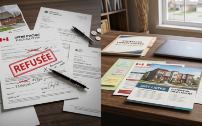 Offre d’achat refusée au Canada : comment rebondir et saisir la prochaine opportunité